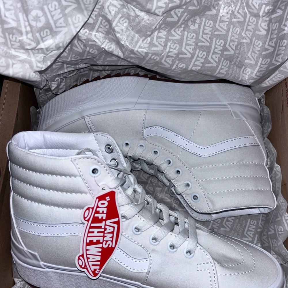 Vans White High-Top Sneakers